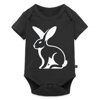 Rabbit Rabbit - Baby Premium short-sleeve bodysuit - black - Front