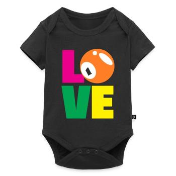 Le joueur de bingo aime le design coloré - Body à manches courtes Premium Bébé - noir - Devant