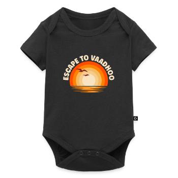 I'm fleeing to Vaadhoo - Baby Premium short-sleeve bodysuit - black - Front