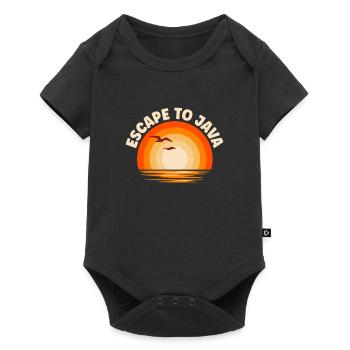 Je fuis vers Java - Body à manches courtes Premium Bébé - noir - Devant