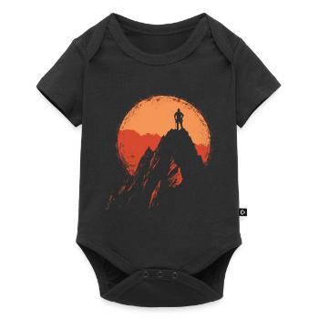 Bouldering: Mountaineering in the Alps near Sonnenau - Baby Premium short-sleeve bodysuit - black - Front