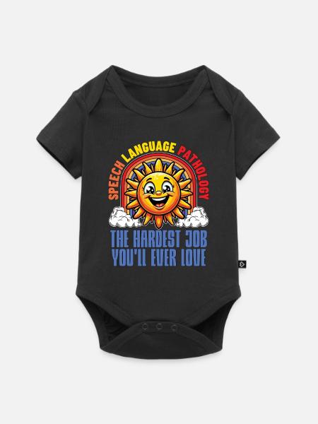 Speech Therapy Speech Language Physiotherapist - Baby Premium Kurzarmbody - Schwarz