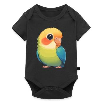 Perroquet Perroquet Perroquet - Body à manches courtes Premium Bébé - noir - Devant