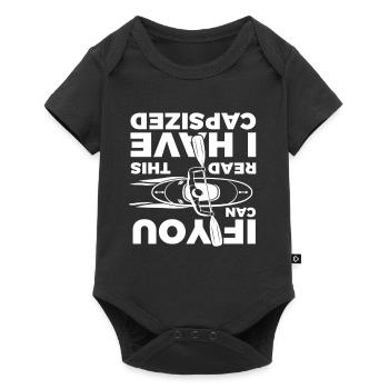 If you can read this I have capsized Design - Baby Premium Kurzarmbody - Schwarz - Vorne