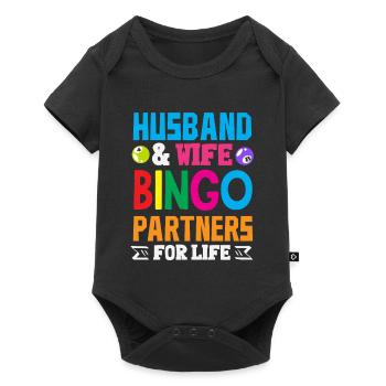Bingo Partner For Life Couple - Baby Premium short-sleeve bodysuit - black - Front