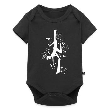 Vertical Cloth Aerial Acrobatics Aerial Silk - Baby Premium short-sleeve bodysuit - black - Front