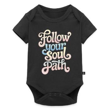 Follow Your Soul Path Inspirational - Baby Premium short-sleeve bodysuit - black - Front