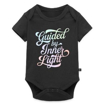 Guided by Inner Light Inspirational - Baby Premium short-sleeve bodysuit - black - Front