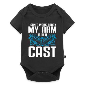 Fishing Design Fish Lover Fisherman - Baby Premium short-sleeve bodysuit - black - Front