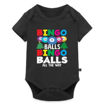 Bingo Balls Christmas Joy - Baby Premium short-sleeve bodysuit - black - Front