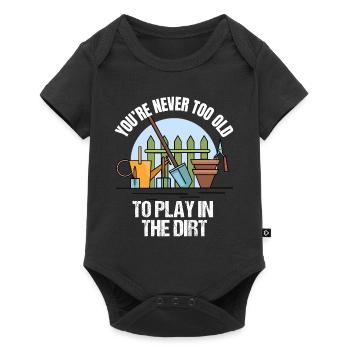 Garden Gardener Gardener Raised Bed Flowers Plants - Baby Premium short-sleeve bodysuit - black - Front