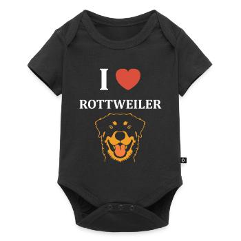 Rottweiler - Baby Premium short-sleeve bodysuit - black - Front