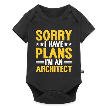 Architect - Baby Premium short-sleeve bodysuit - black - Front