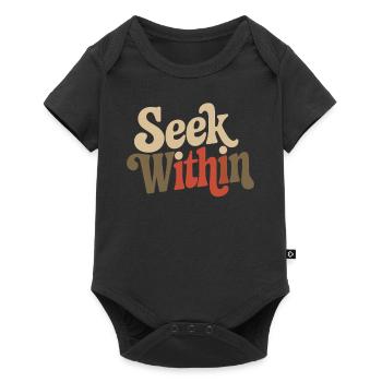 Inspire Yourself: Search Inside - Baby Premium short-sleeve bodysuit - black - Front