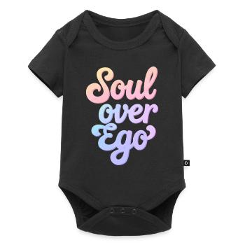 Soul Over Ego Inspirational Spirituality Quotes - Baby Premium short-sleeve bodysuit - black - Front