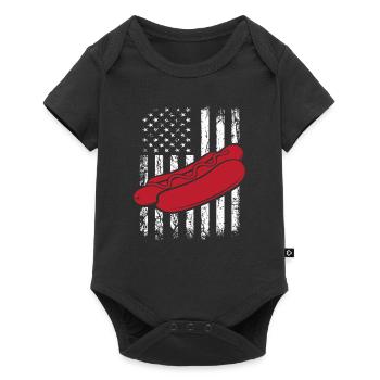 Hot Dog Lover American Scene - Baby Premium short-sleeve bodysuit - black - Front