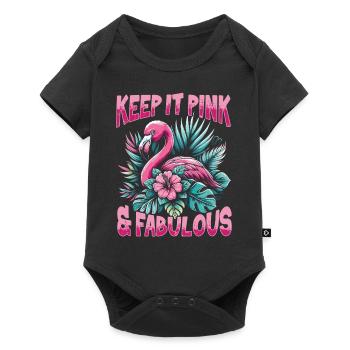 Keep It Pink and Fabulous! - Baby Premium Kurzarmbody - Schwarz - Vorne