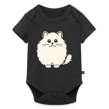 Persian cat - Baby Premium short-sleeve bodysuit - black - Front