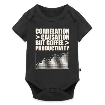 Data Scientists: Correlation Greater - Baby Premium short-sleeve bodysuit - black - Front
