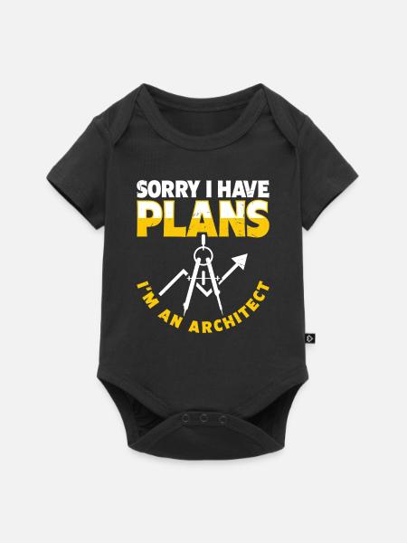 Architekt - Baby Premium Kurzarmbody - Schwarz