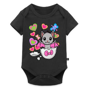 Oeuf Chauve-souris Oeuf Naissance Enfants Enfant - Body à manches courtes Premium Bébé - noir - Devant