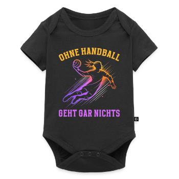 Amateurs de handball Joueurs de sport de handball - Body à manches courtes Premium Bébé - noir - Devant