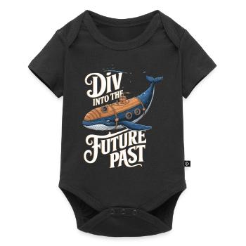 Dive Into The Future Past Design - Baby Premium short-sleeve bodysuit - black - Front