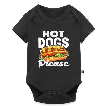 Hot Dog Lover Please Hot Dogs - Baby Premium short-sleeve bodysuit - black - Front