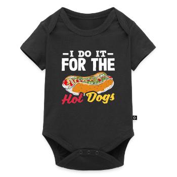 Je le fais pour les amateurs de hot-dogs - Body à manches courtes Premium Bébé - noir - Devant