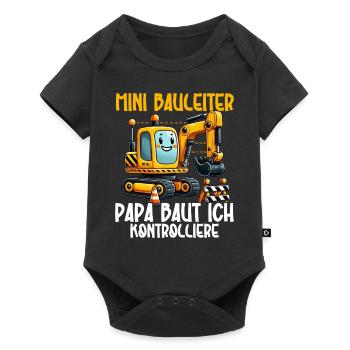 Children Construction Manager Project Manager Contractor - Baby Premium short-sleeve bodysuit - black - Front