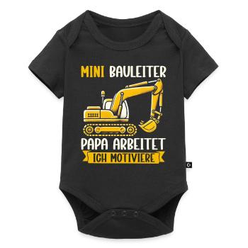 Children Construction Manager Project Manager Contractor - Baby Premium short-sleeve bodysuit - black - Front