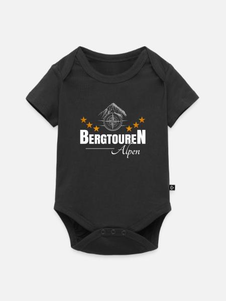 Bergtouren Alpen - Baby Premium Kurzarmbody - Schwarz