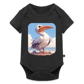 Pelicans Pelican - Baby Premium short-sleeve bodysuit - black - Front