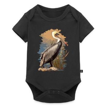 Pelicans Pelican - Baby Premium short-sleeve bodysuit - black - Front