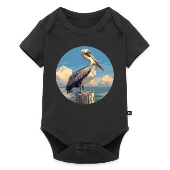 Pelicans Pelican - Baby Premium short-sleeve bodysuit - black - Front