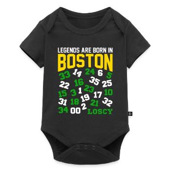 LEGENDS ARE BORN IN BOSTON - BASKET - Baby Premium short-sleeve bodysuit - black - Front