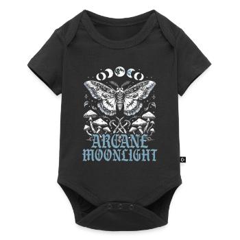Fairycore Fee Gotisch Arcane Moonlight - Baby Premium Kurzarmbody - Schwarz - Vorne