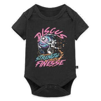 Discus throw - Baby Premium short-sleeve bodysuit - black - Front