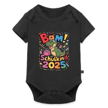 Écolier 2025 Inscription à l’école Retour à l’école - Body à manches courtes Premium Bébé - noir - Devant