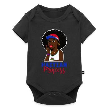 Haiti Haitian Caribbean Holidays - Baby Premium short-sleeve bodysuit - black - Front