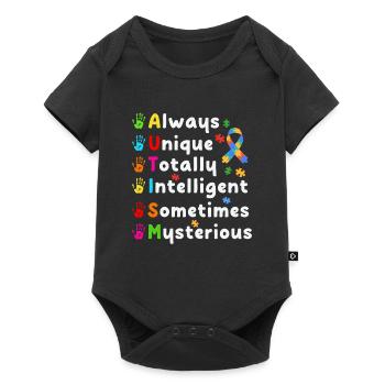 Autisme Autiste - Body à manches courtes Premium Bébé - noir - Devant