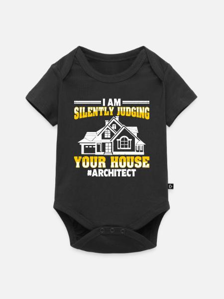 Architekt - Baby Premium Kurzarmbody - Schwarz
