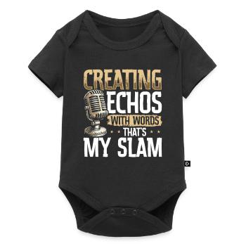 Poetry Slam Rhyme Slam Poetry Poet Poems - Baby Premium short-sleeve bodysuit - black - Front
