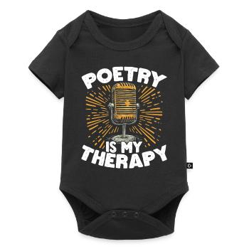 Poetry Slam Rhyme Slam Poetry Poet Poems - Baby Premium short-sleeve bodysuit - black - Front