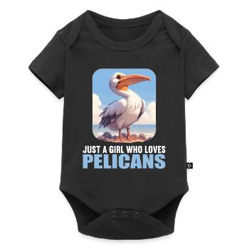 Pelicans Pelican - Baby Premium short-sleeve bodysuit - black - Front