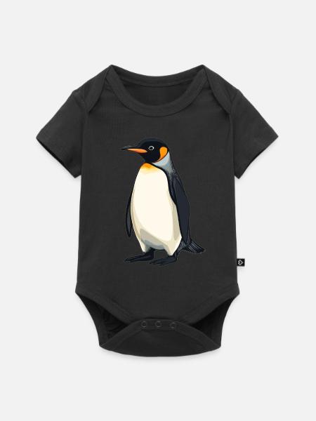 Pinguine Pinguin - Baby Premium Kurzarmbody - Schwarz