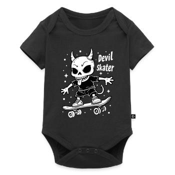 Devil Skater – Squelette cool sur skateboard - Body à manches courtes Premium Bébé - noir - Devant