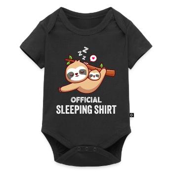 chemise de nuit ANGLAIS Plan de travail 1 - Body à manches courtes Premium Bébé - noir - Devant
