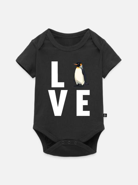 Pinguine Pinguin - Baby Premium Kurzarmbody - Schwarz