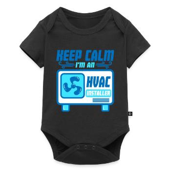 Air Conditioning Technician Keep Calm I'm An HVAC Installer - Baby Premium short-sleeve bodysuit - black - Front